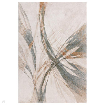 Mirage Illusion Modern Abstract Soft Hi-Lo Textured High-Density Pile Ivory/Slate Blue/Olive/Burnt Sienna/Taupe/Grey Rug-Asiatic Carpets-Rug Love - The Most Loved Rug Store